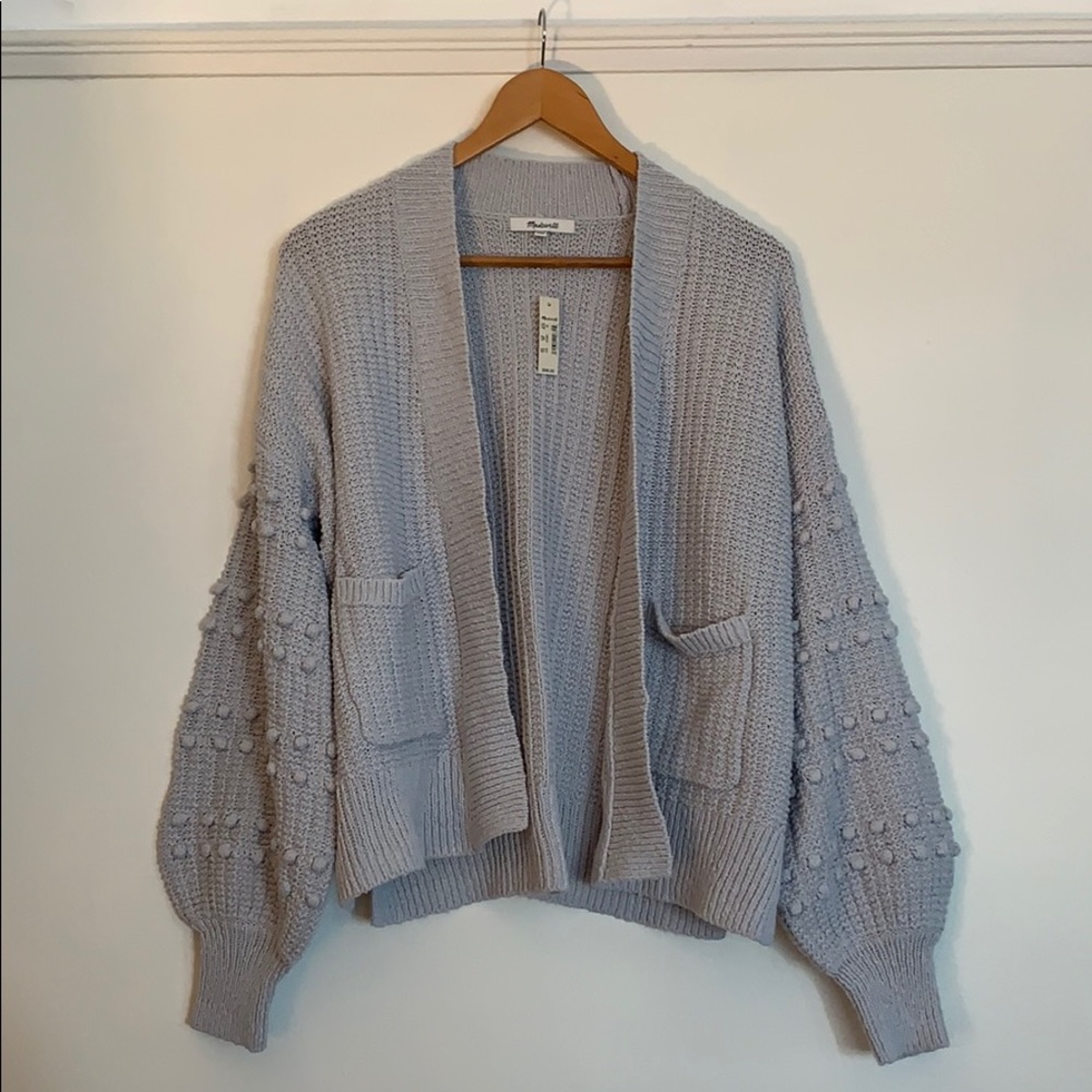 Madewell Bobble Sleeve Cardigan Sweater Size XS